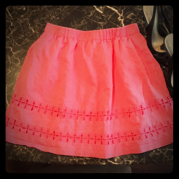 Crown & Ivy hot coral skirt - 6 - Picture 2 of 8